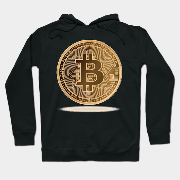 BITCOIN merch Hoodie by aleajsstuff